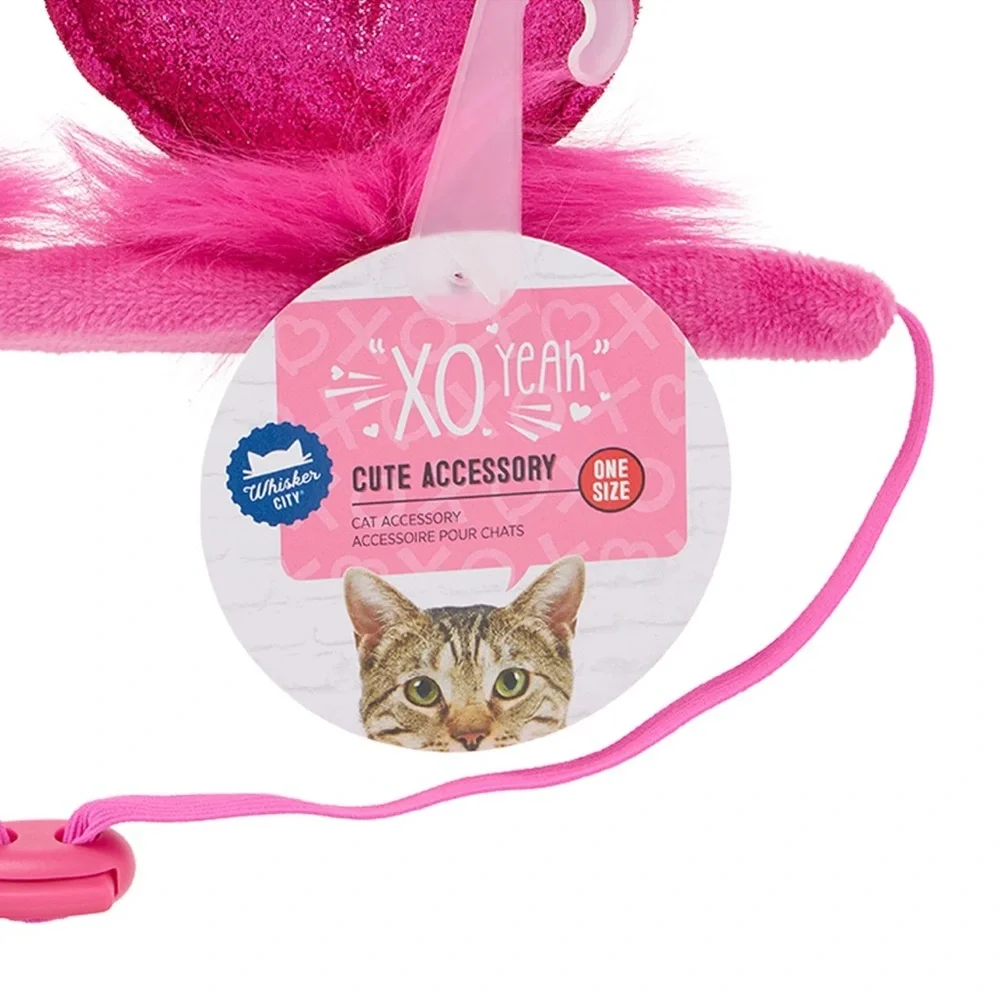 NWT Whisker City Dog / Cat Heart Valentines Headband OSFA
